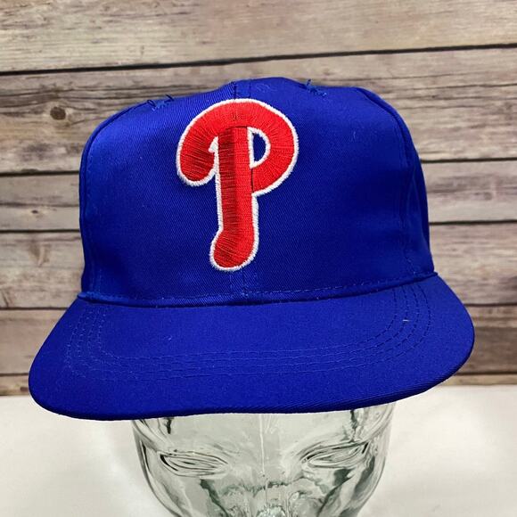 Vintage Philadelphia Phillies American Needle Blue Hat Cap Gatorade Snap Back - Picture 1 of 10
